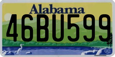 AL license plate 46BU599