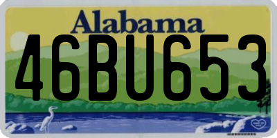AL license plate 46BU653