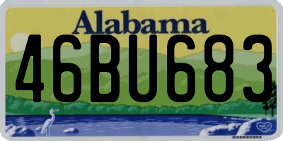 AL license plate 46BU683