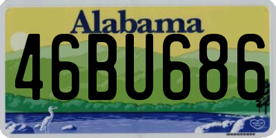 AL license plate 46BU686