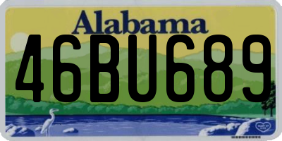 AL license plate 46BU689