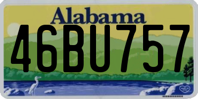 AL license plate 46BU757