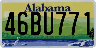 AL license plate 46BU771
