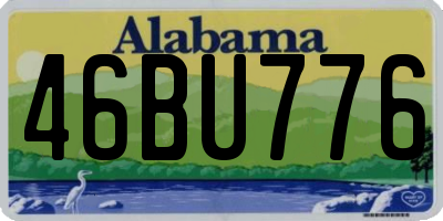 AL license plate 46BU776