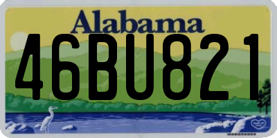 AL license plate 46BU821