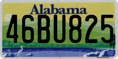 AL license plate 46BU825