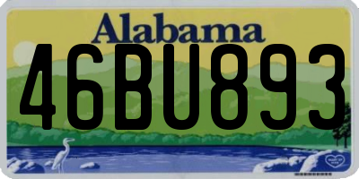 AL license plate 46BU893