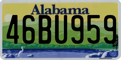 AL license plate 46BU959