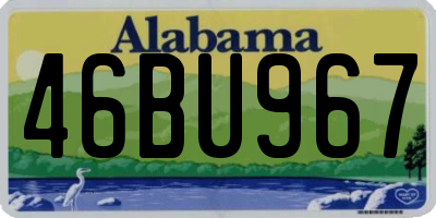 AL license plate 46BU967