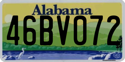 AL license plate 46BV072