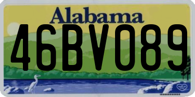 AL license plate 46BV089