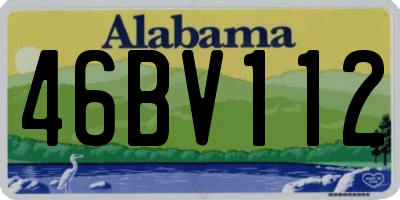 AL license plate 46BV112