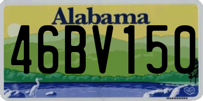 AL license plate 46BV150