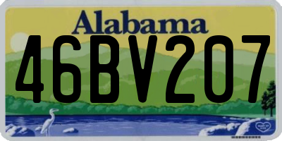 AL license plate 46BV207