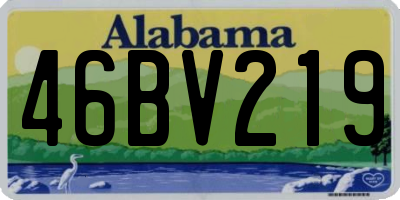 AL license plate 46BV219