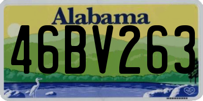 AL license plate 46BV263
