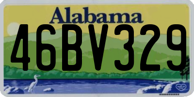 AL license plate 46BV329