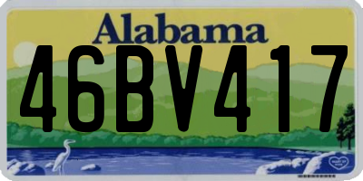 AL license plate 46BV417