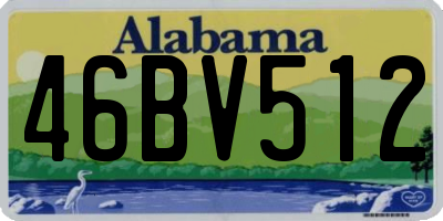 AL license plate 46BV512