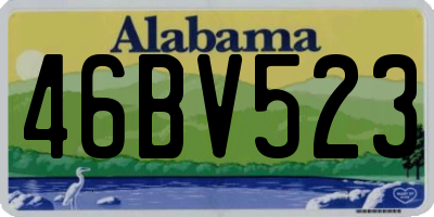 AL license plate 46BV523