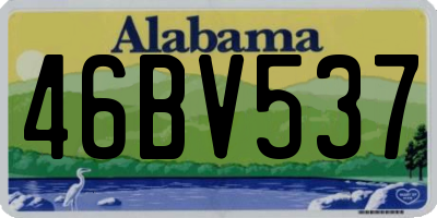 AL license plate 46BV537