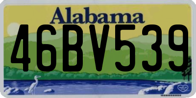 AL license plate 46BV539