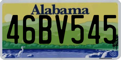 AL license plate 46BV545