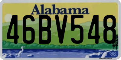 AL license plate 46BV548