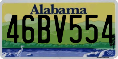 AL license plate 46BV554