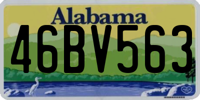 AL license plate 46BV563