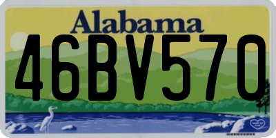 AL license plate 46BV570