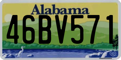 AL license plate 46BV571