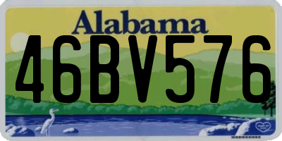 AL license plate 46BV576