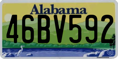 AL license plate 46BV592