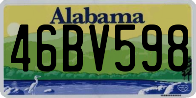 AL license plate 46BV598