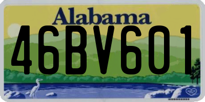 AL license plate 46BV601