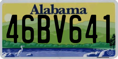 AL license plate 46BV641