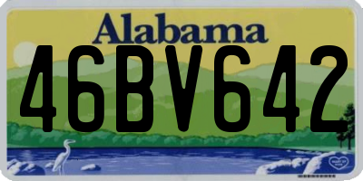 AL license plate 46BV642