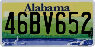AL license plate 46BV652