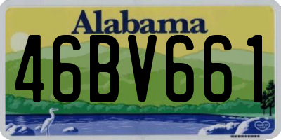 AL license plate 46BV661