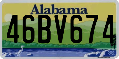 AL license plate 46BV674