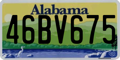 AL license plate 46BV675