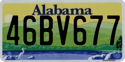AL license plate 46BV677