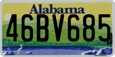 AL license plate 46BV685