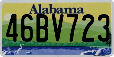 AL license plate 46BV723