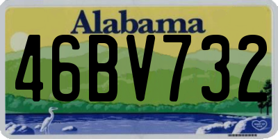 AL license plate 46BV732