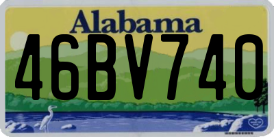 AL license plate 46BV740