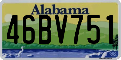 AL license plate 46BV751