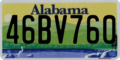 AL license plate 46BV760