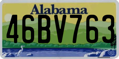 AL license plate 46BV763